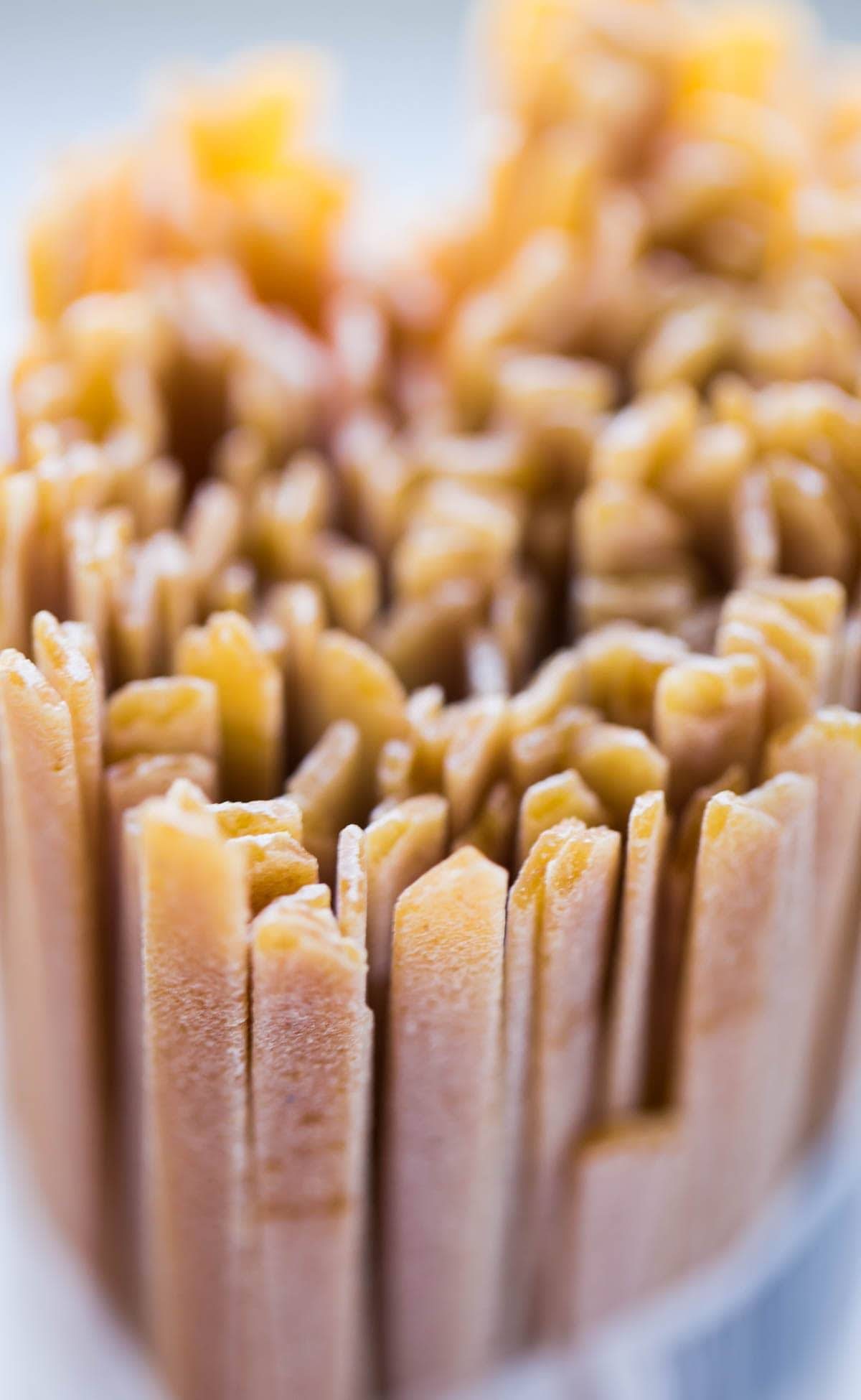 Whole Wheat Fettuccine noodles.